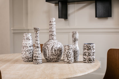 MCM Hungarian Ceramic Vase Set